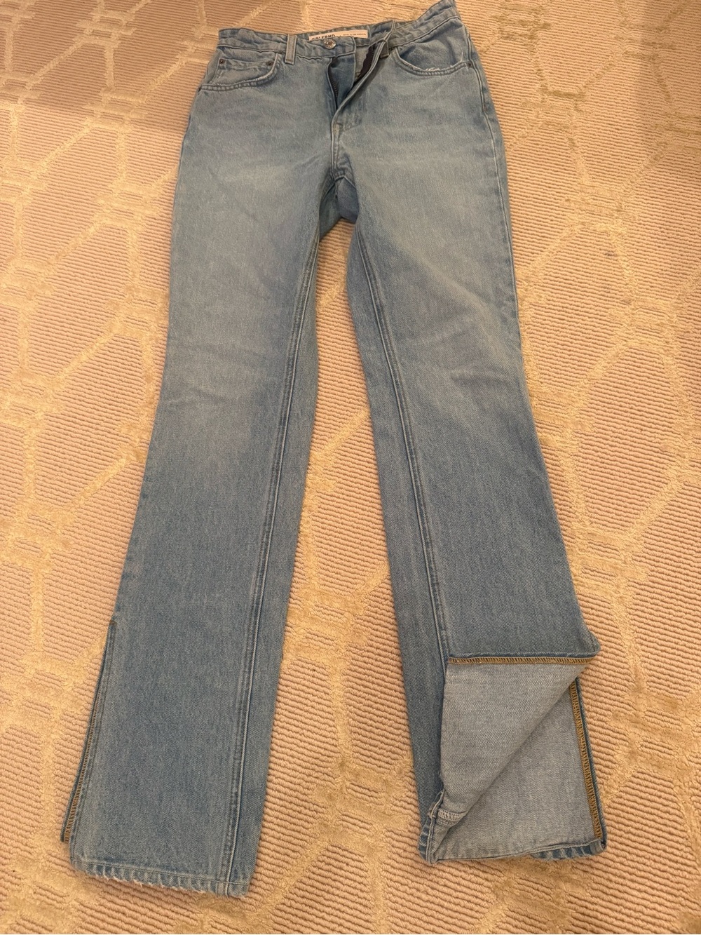 GRLFRND Light Blue Flare Jeans